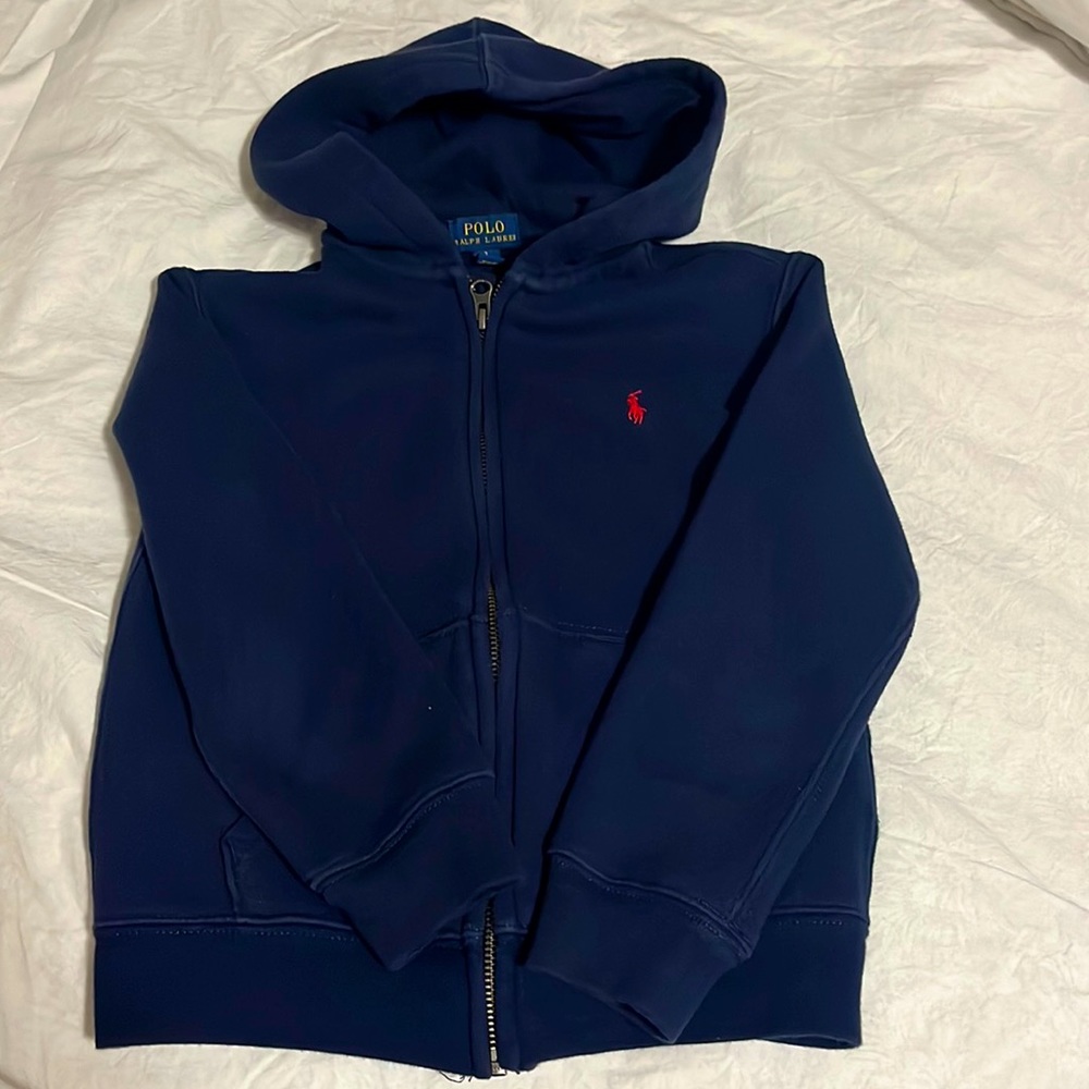 Boys size 7 Polo Ralph Lauren Zip Up Hoodie